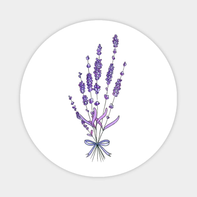 Lavender cutout Magnet by Leonie Jonk